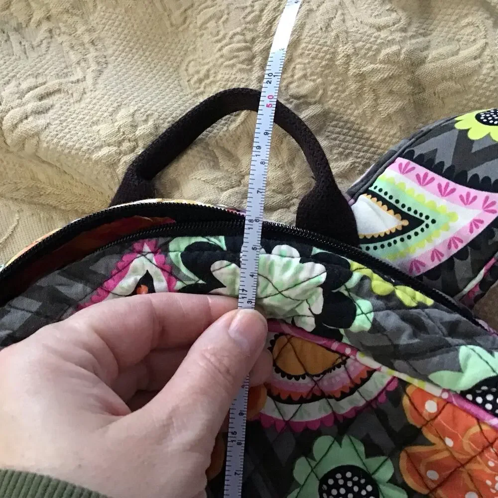 Vera Bradley Chevron Floral Paisley Print BackPack